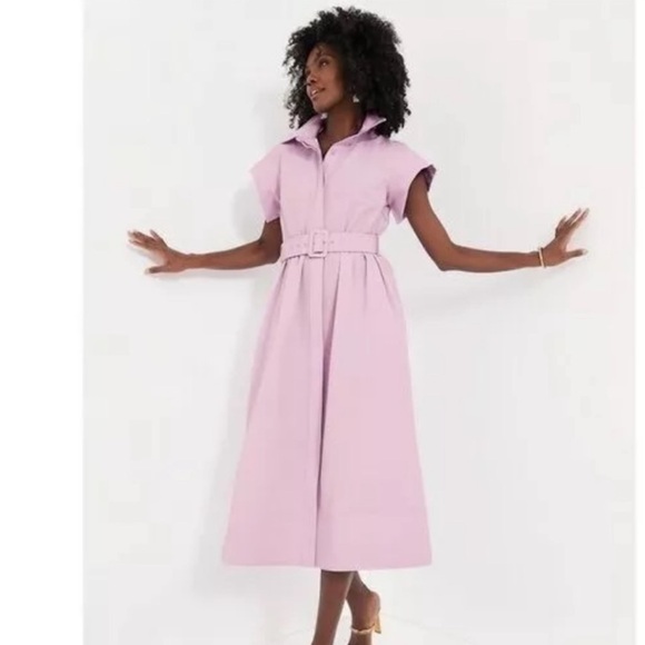 Tuckernuck Dresses & Skirts - Tuckernuck Lilac Pink Belted Midi Dress